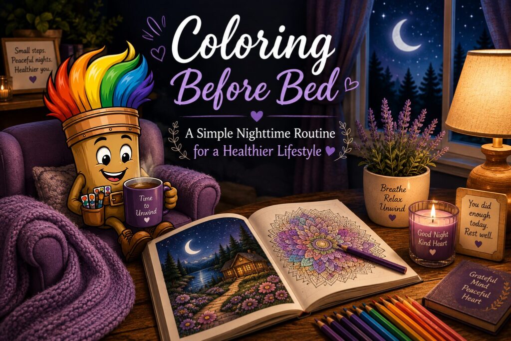 Coloring Before Bed Routine