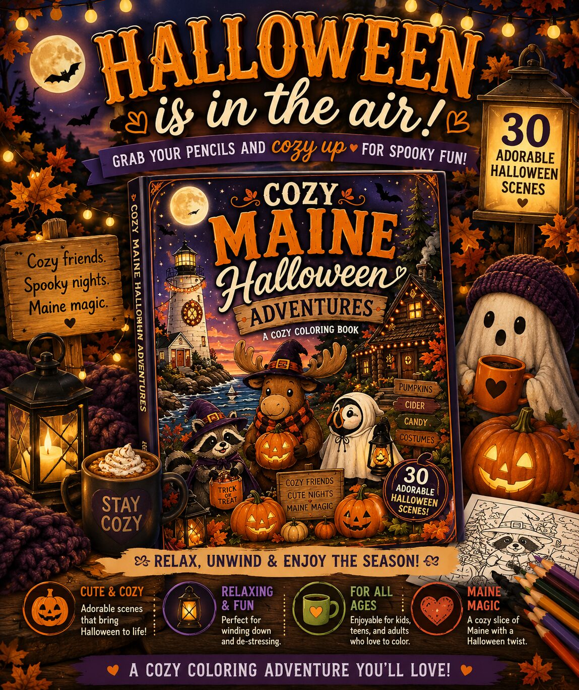 Why a Halloween Coloring Book Is the Perfect Way to Relax This Fall