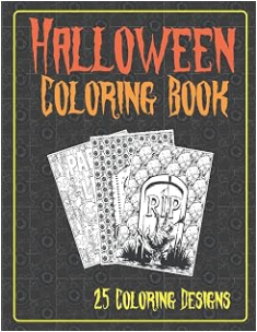 Halloween Coloring Book: 25 Designs cover