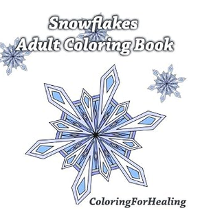 Snowflakes Adult Coloring Book cover